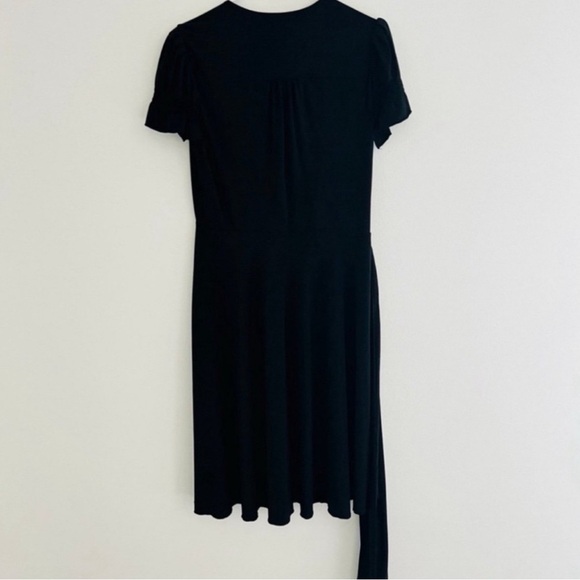 Vintage 90s ICE Black Midi Dress 14 - Picture 4 of 4